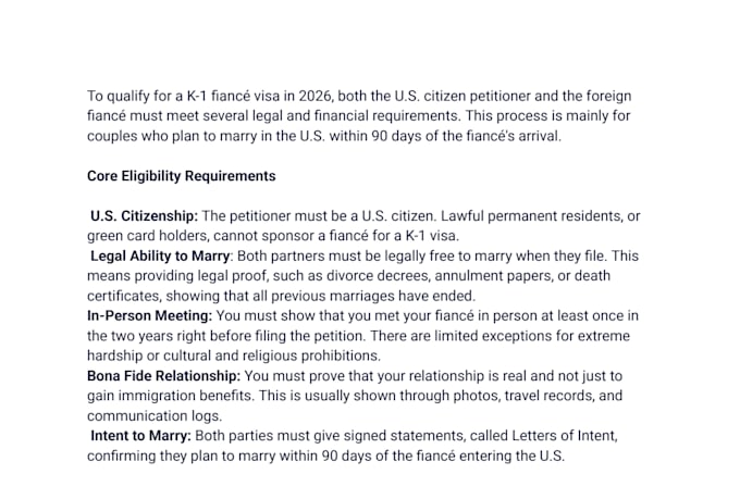 ready professional k1 fiance process for you