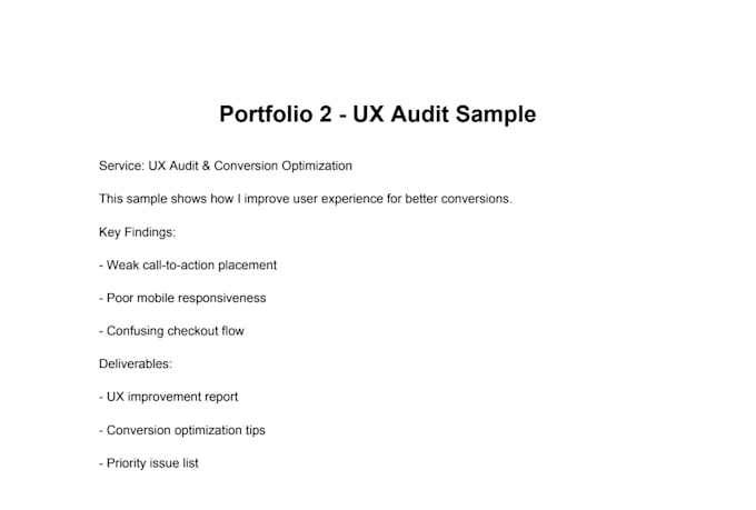 do UX audit and usability testing to increase your website or app conversion