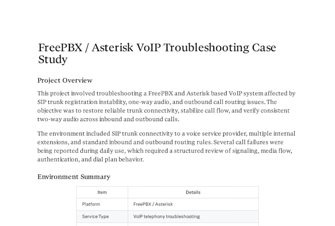 freepbx, asterisk, sip trunk and voip issues