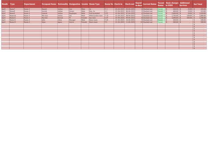 build a custom excel sheet with formulas and automation