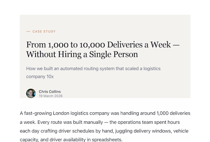 reduce your delivery costs using route optimisation