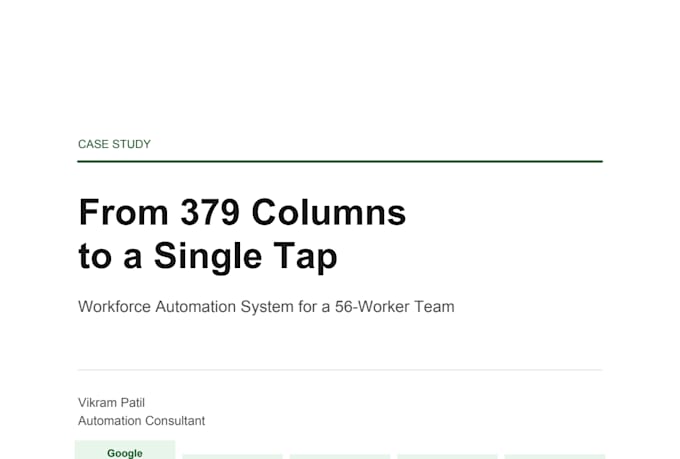 build an automated workforce attendance and payroll tracker in google workspace