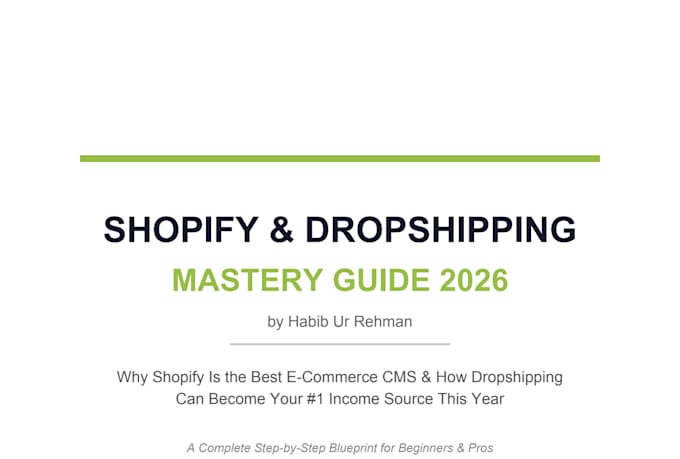 build shopify dropshipping store and branded shopify website