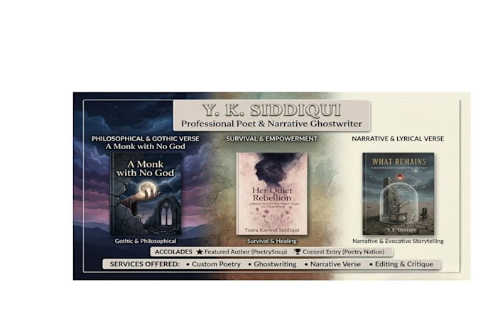 write evocative poetry or ghostwrite your poetry collection