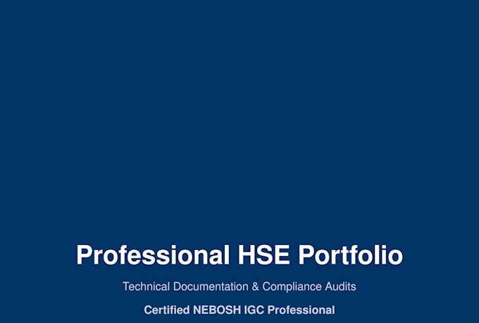 perform a professional iso 45001 gap analysis and hse audit