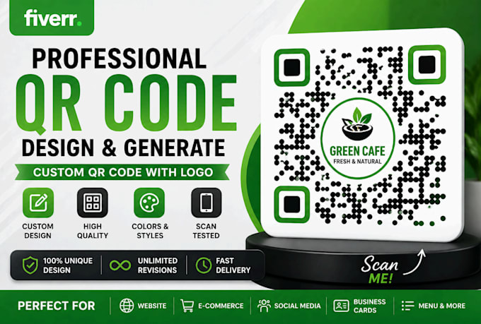 create professional qr code generator with logo