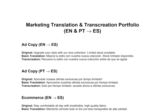 translate and transcreate your marketing content into spanish