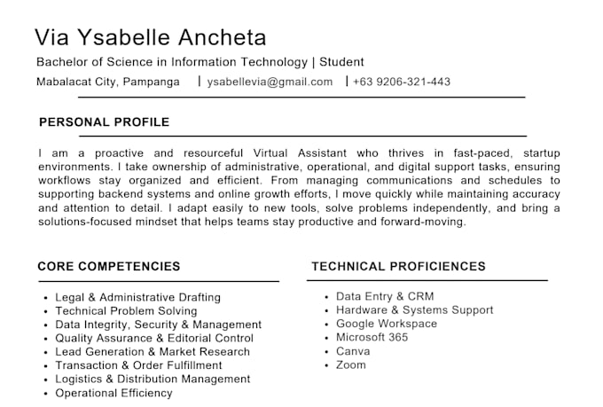 write or edit your technical IT and administrative resumes
