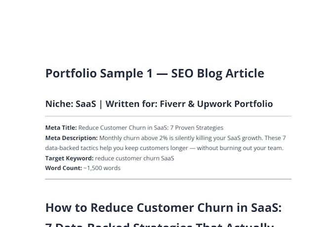 write SEO blog articles for saas and tech companies