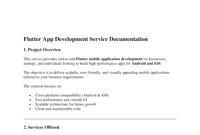 develop flutter app for android ios with firebase