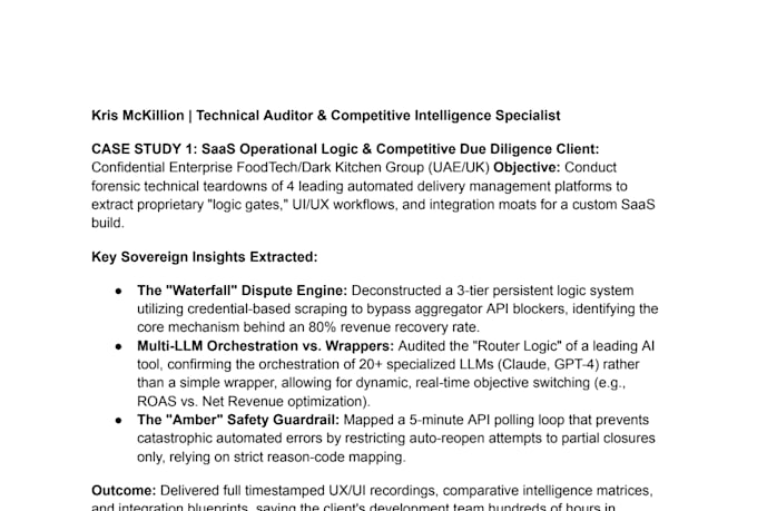 conduct forensic saas and b2b competitive intelligence