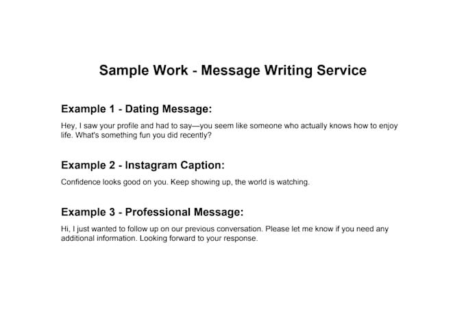 write messages captions and replies for you