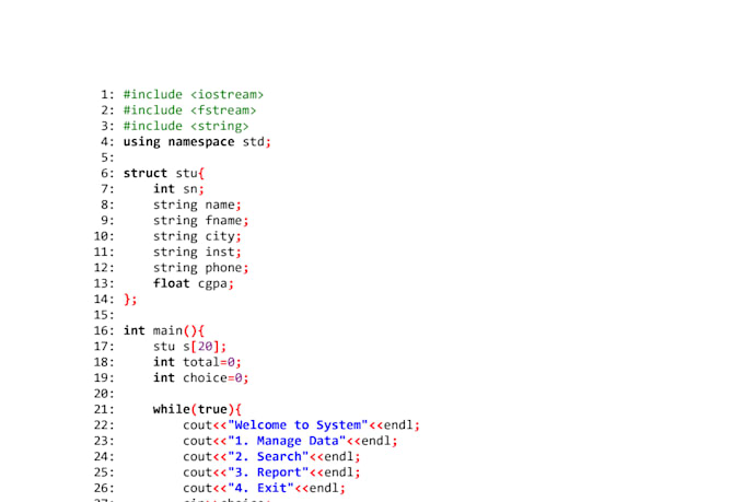 develop a c plus plus console application or oop project