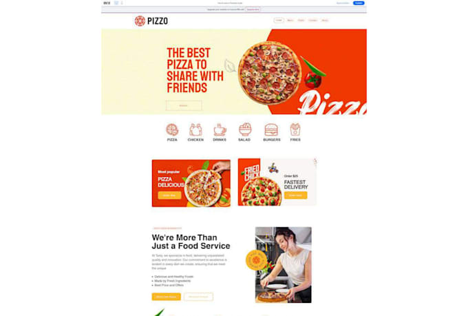 design or redesign wix harmony website with modern responsive layout
