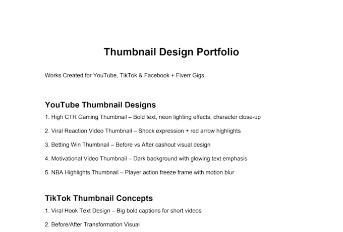design thumbnails for youtube, facebook and instagram posts