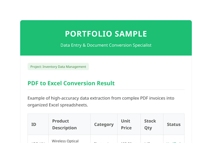 do pdf to excel or data conversion