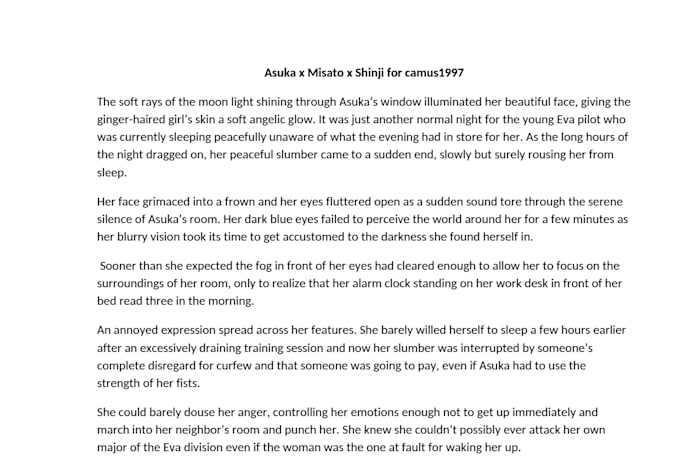 write personalized fanfiction for you