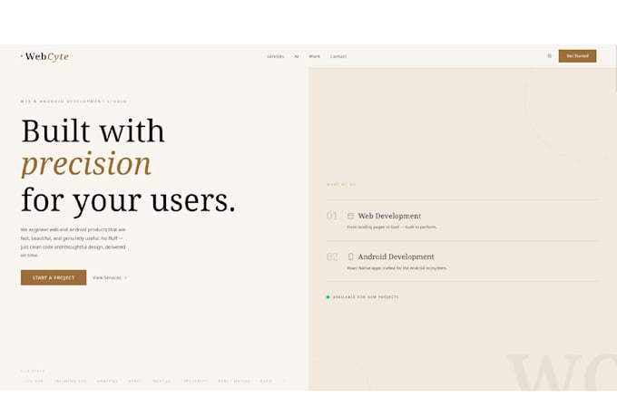 build you a modern website