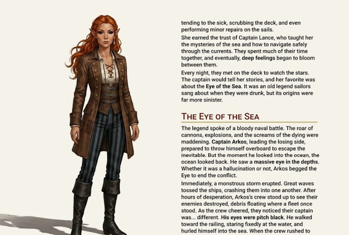 write a backstory for your rpg character