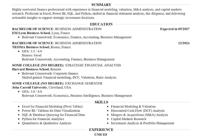 write an ats optimized tech and software engineer resume to get hired fast