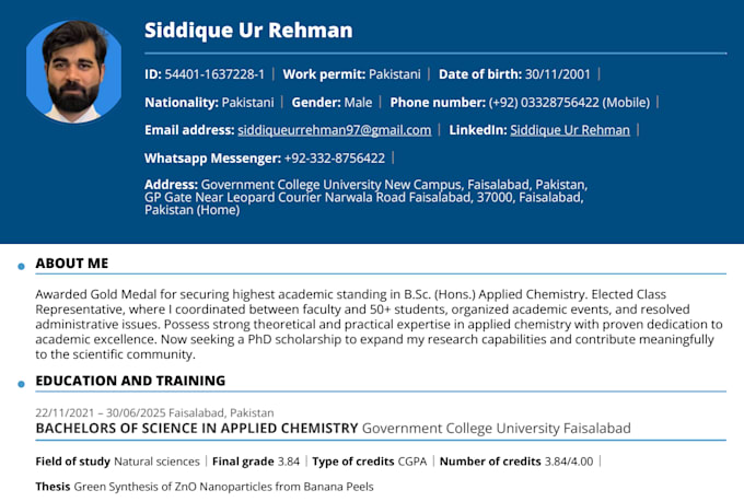 cv and resume making