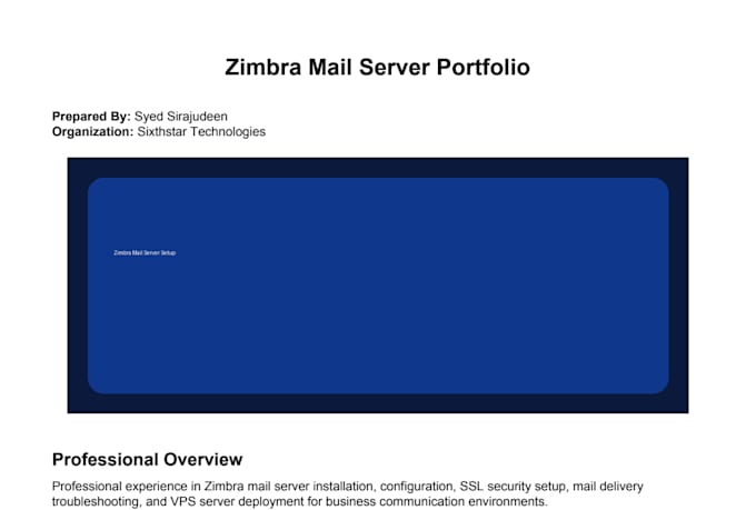 install and configure zimbra mail server