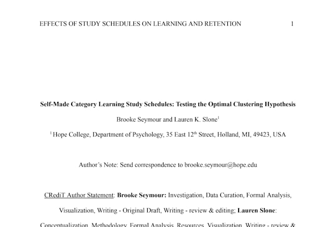 help with formatting your paper in apa style