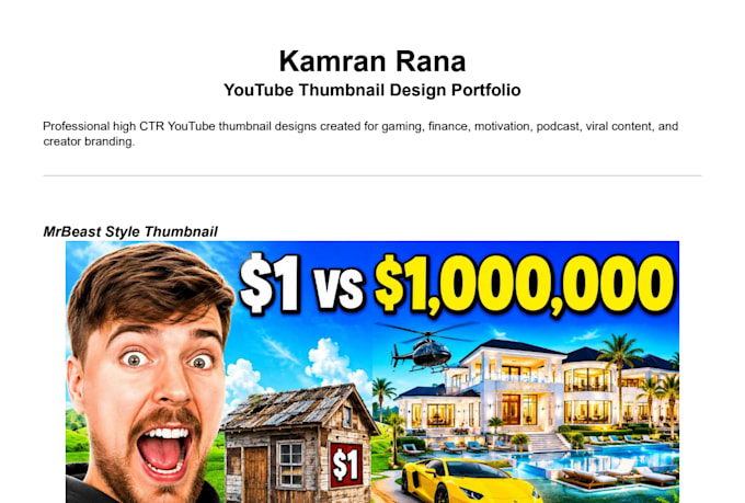 design modern gaming youtube thumbnails