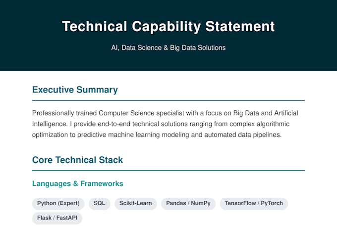 develop custom ai models and data science solutions