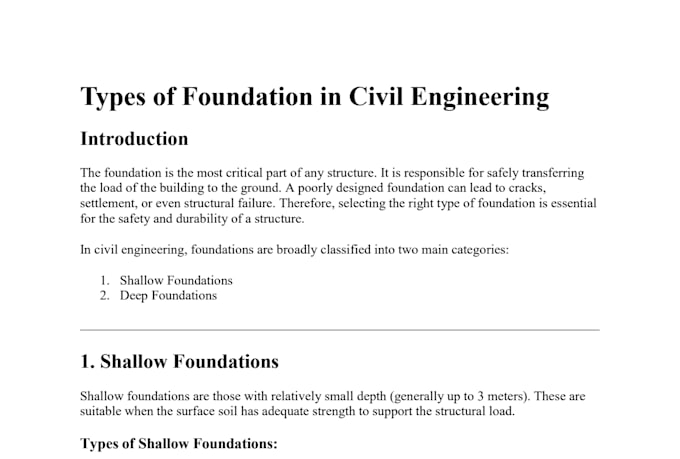 write professional civil engineering articles and blogs