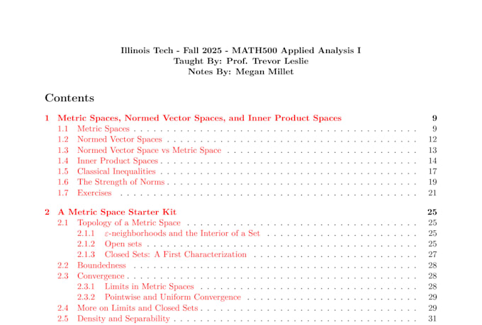 create latex math textbook from handwritten coursenotes