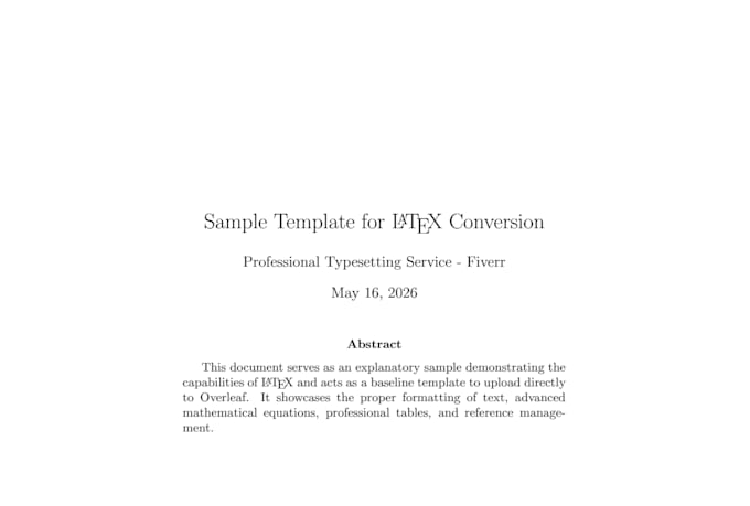 convert any document into editable latex code