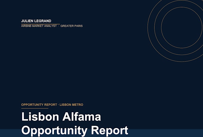 create a professional airbnb market analysis and ROI report