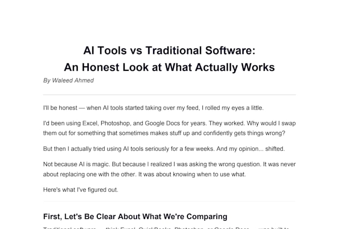 write engaging ai and technology blog articles