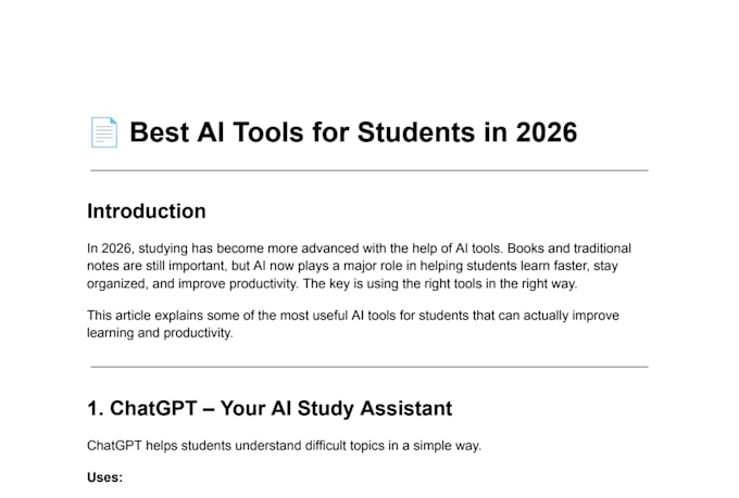 write SEO blog posts on ai, tech, and productivity