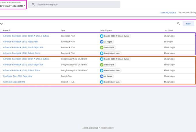 meta pixel and server side tracking setup