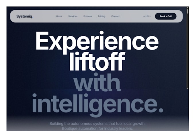 develop a modern business website and web application