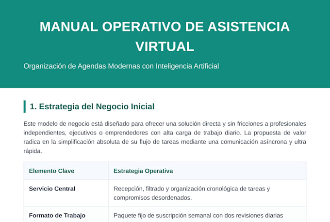 seré tu asistente virtual organizando tu agenda diaria