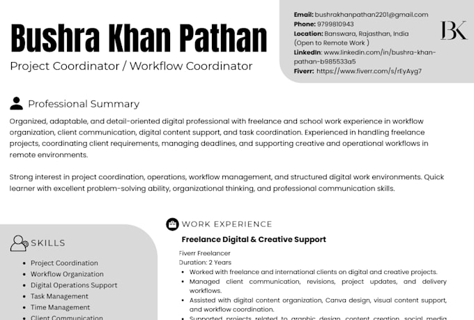 provide workflow organization and project coordination support
