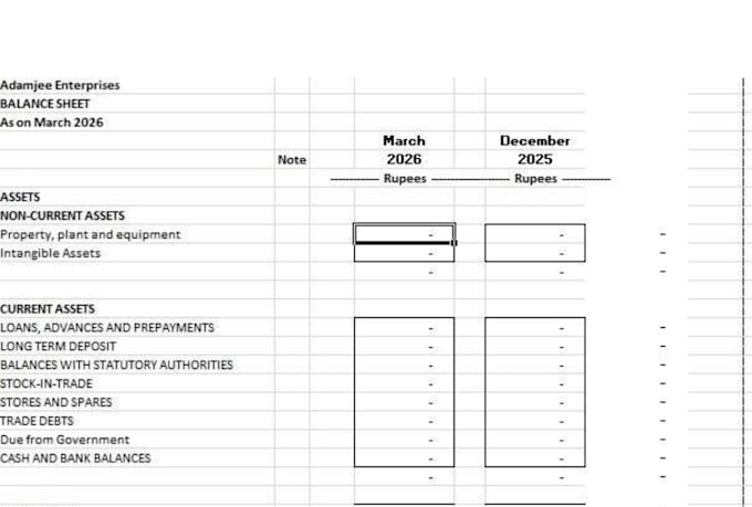 prepare income statement, balance sheet and bookkeeping services