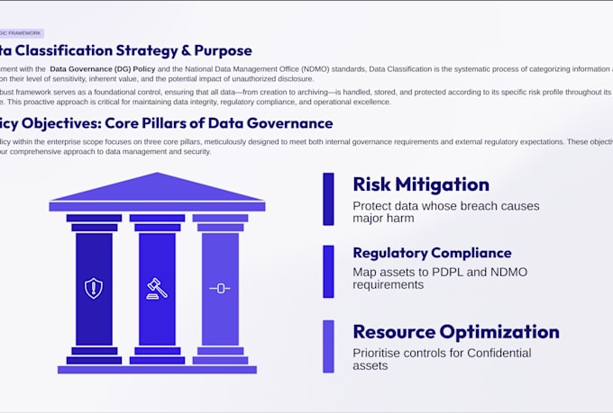 create your data governance and data classification framework