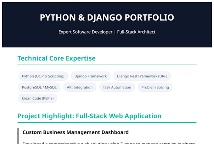 develop django projects and python scripting specialist