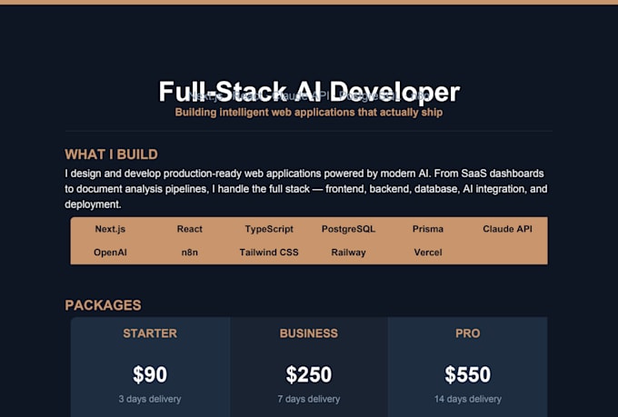 build a nextjs web app with ai features