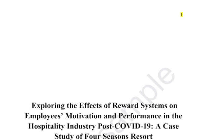 do research summary and report writing