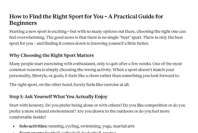 write SEO blog articles on health and lifestyle