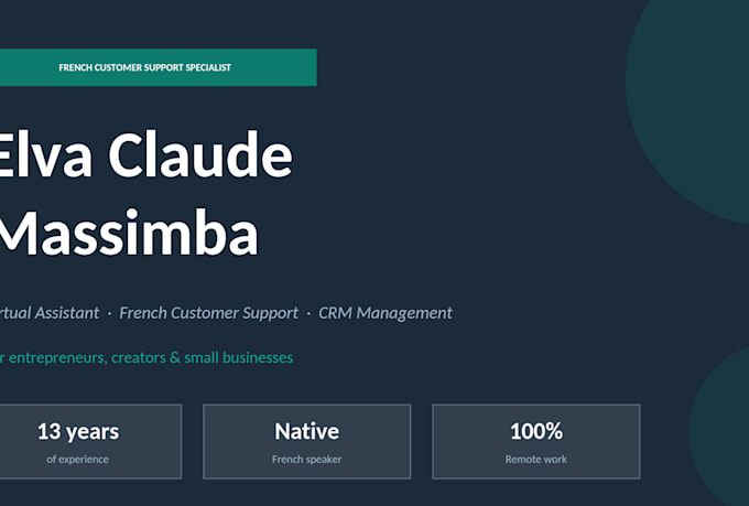 be your french VA for admin, customer support and CRM