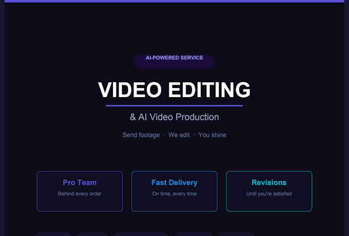 make ai video and video editing