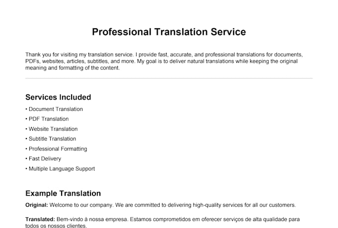 fast and accurate translation
