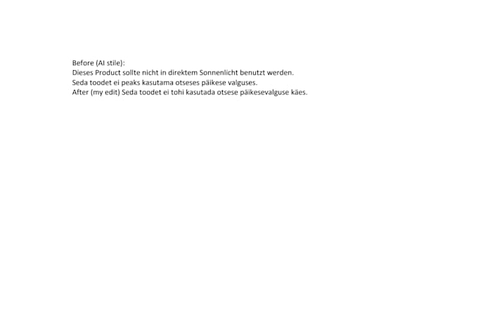 edit and localize ai translated user manuals