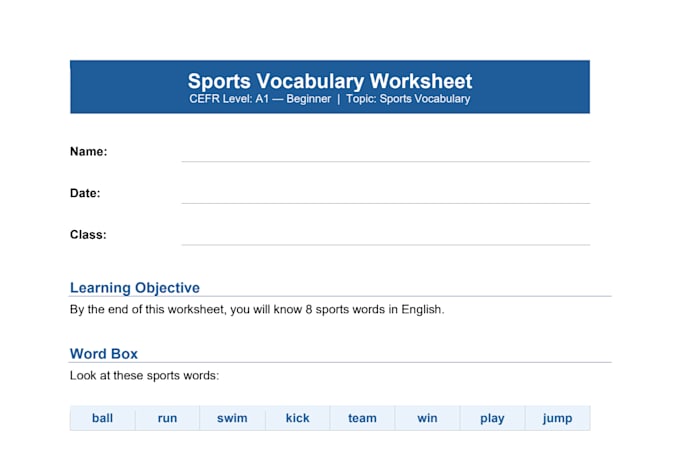 develop cefr aligned esl lesson plans, worksheets, and reading materials